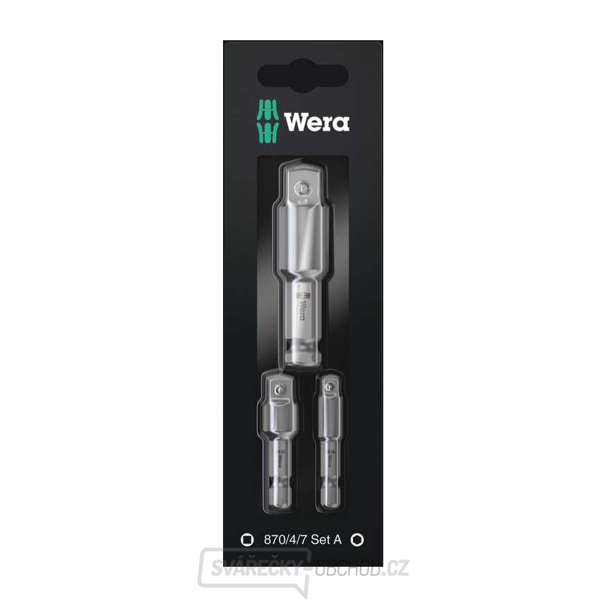 Wera 073200 Adaptéry/spojovací díly typ 870/4/7 Set A SB (Sada 3 ks)