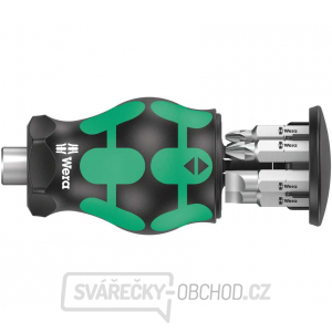 Wera 008877 Držák bitů 1/4" Kraftform Kompakt Stubby 4 se zásobníkem (Sada 6 dílů)