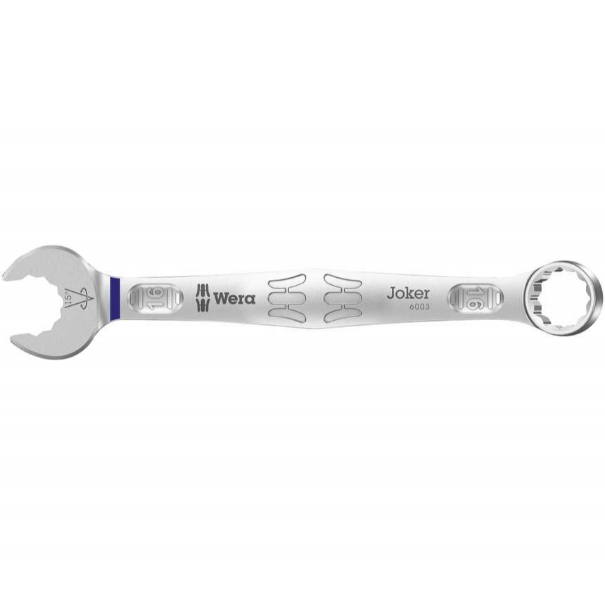 Wera 020207 Očkoplochý klíč 16 mm 6003 Joker, vyhnutý 05020207001