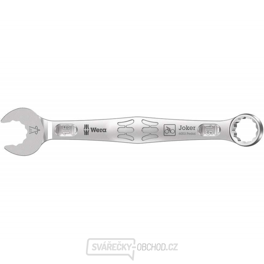 Wera 020221 Otevřený očkový klíč  15 x 174 mm Joker 6003 na pedály