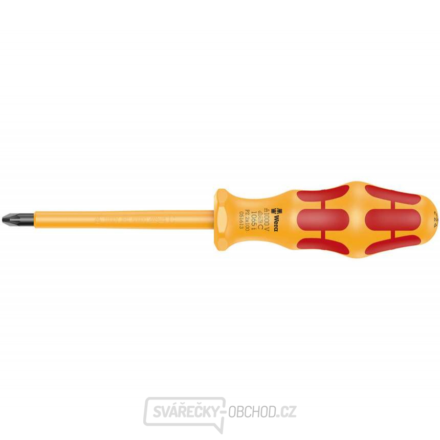 Wera 051613 Křížový šroubovák PZ 2 x 100 mm s izolací VDE 1065 i Wera 051613 Křížový šroubovák PZ 2 x 100 mm s izolací VDE 1065 i gallery main image