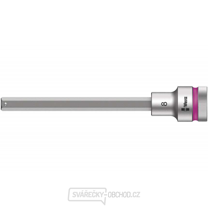 Wera 003844 Zástrčná bitová hlavice Zyklop 1/2" 6hran 8 mm 8740 C HF s přidržovací funkcí