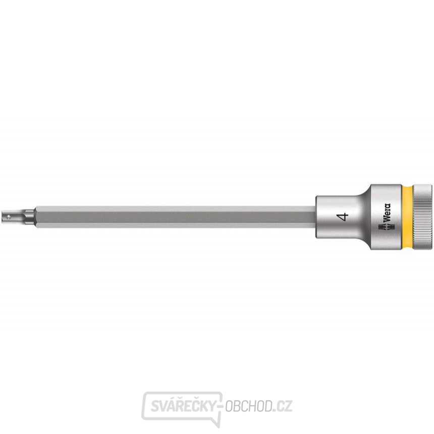 Wera 003840 Zástrčná bitová hlavice Zyklop 1/2" 6hran 4 mm 8740 C HF s přidržovací funkcí