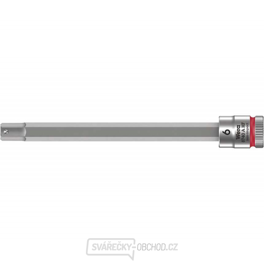 Wera 003338 Zástrčná bitová hlavice Zyklop 1/4" 6hran 6 x 100 mm typ 8740 A HF s přidržovací funkcí Wera 003338 Zástrčná bitová hlavice Zyklop 1/4" 6hran 6 x 100 mm typ 8740 A HF s přidržovací funkcí gallery main image