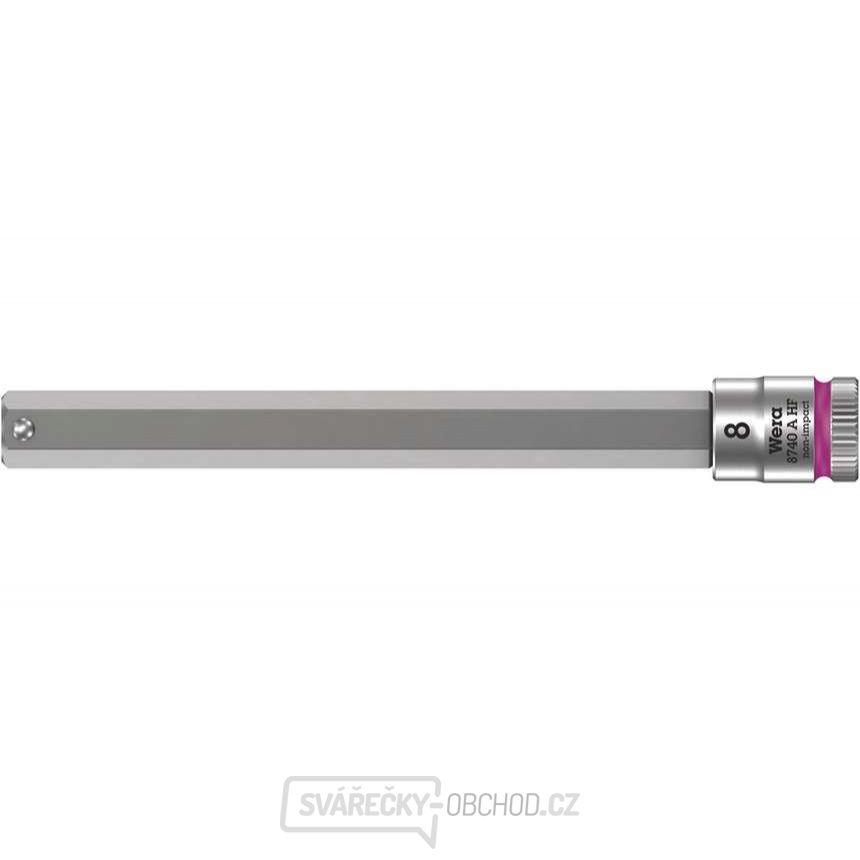 Wera 003340 Zástrčná bitová hlavice Zyklop 1/4" 6hran 8 x 100 mm typ 8740 A HF s přidržovací funkcí