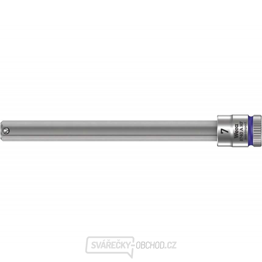 Wera 003342 Zástrčná bitová hlavice Zyklop 1/4" 6hran 7 x 100 mm typ 8740 A HF s přidržovací funkcí