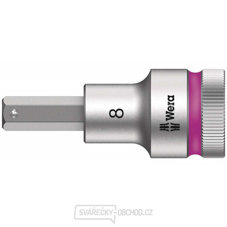 Wera 003824 Zástrčná bitová hlavice Zyklop 1/2" 6hran 8 mm typ 8740 C HF s přidržovací funkcí