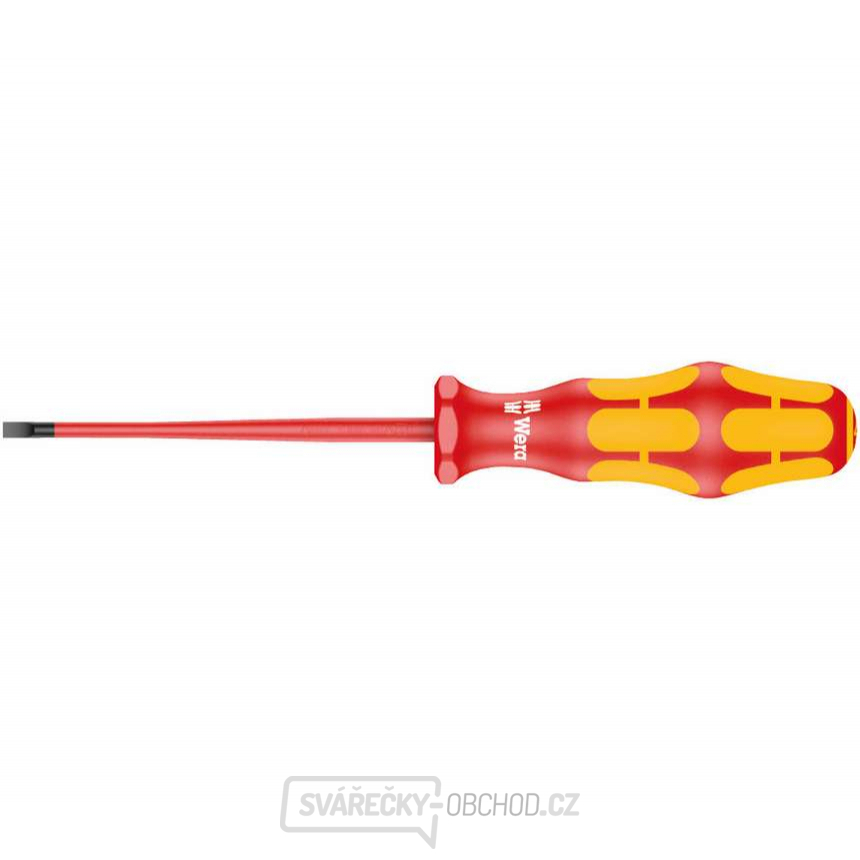 Wera 006441 Elektrikářský šroubovák Kraftform Plus 0,8x4,0x100 mm typ 160 iS VDE izolovaný se sníženým průměrem čepele Wera 006441 Elektrikářský šroubovák Kraftform Plus 0,8x4,0x100 mm typ 160 iS VDE izolovaný se sníženým průměrem čepele gallery main image