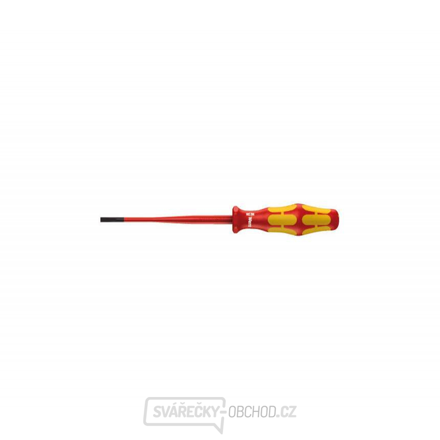 Wera 020129 Elektrikářský šroubovák Kraftform Plus 0,8x4,0x100 mm typ 160 iSS VDE izolovaný se sníženým průměrem čepele a rukojeti