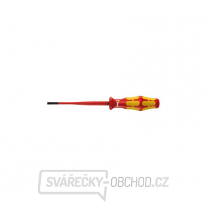 Wera 020129 Elektrikářský šroubovák Kraftform Plus 0,8x4,0x100 mm typ 160 iSS VDE izolovaný se sníženým průměrem čepele a rukojeti Wera 020129 Elektrikářský šroubovák Kraftform Plus 0,8x4,0x100 mm typ 160 iSS VDE izolovaný se sníženým průměrem čepele a rukojeti gallery main image