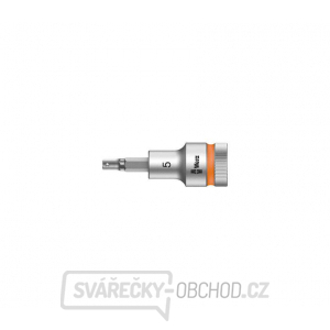 Wera 003821 Zástrčná bitová hlavice Zyklop 1/2" 6hran 5 mm 8740 C HF s přidržovací funkcí Wera 003821 Zástrčná bitová hlavice Zyklop 1/2" 6hran 5 mm 8740 C HF s přidržovací funkcí gallery main image