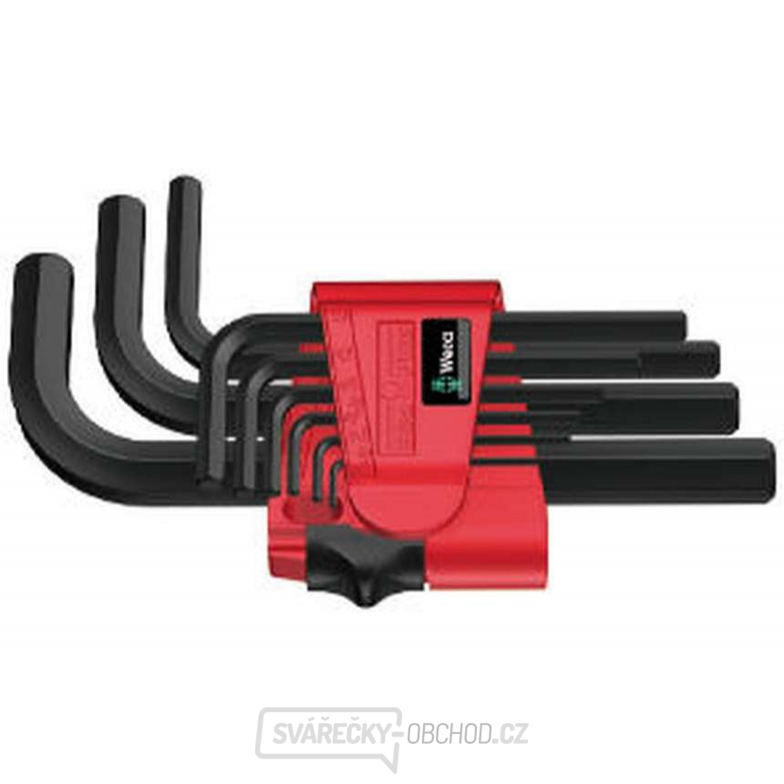 Wera 021737 Zástrčné klíče inbus 950/9 Hex-Plus 7, BlackLaser  (Sada 9 dílů)