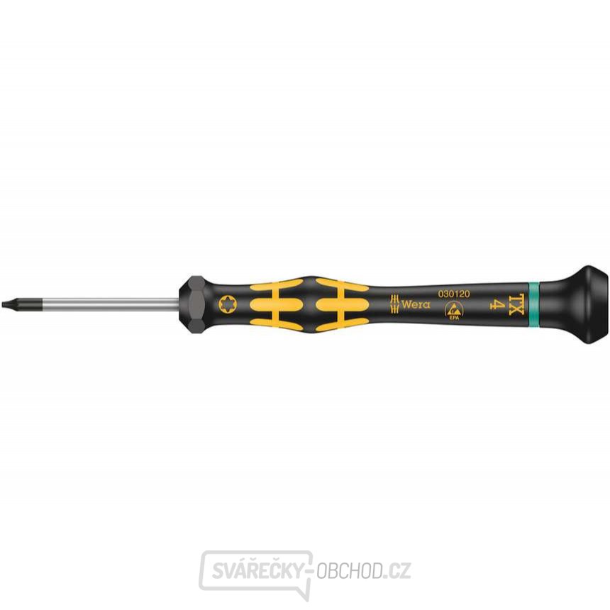 Wera 030120 Šroubovák ESD Kraftform Micro TX 4 x 40 typ 1567 TORX®