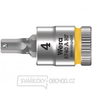 Wera 003333 Zástrčná bitová hlavice Zyklop 1/4" 6hran 4 mm typ 8740 A HF s přidržovací funkcí Wera 003333 Zástrčná bitová hlavice Zyklop 1/4" 6hran 4 mm typ 8740 A HF s přidržovací funkcí gallery main image