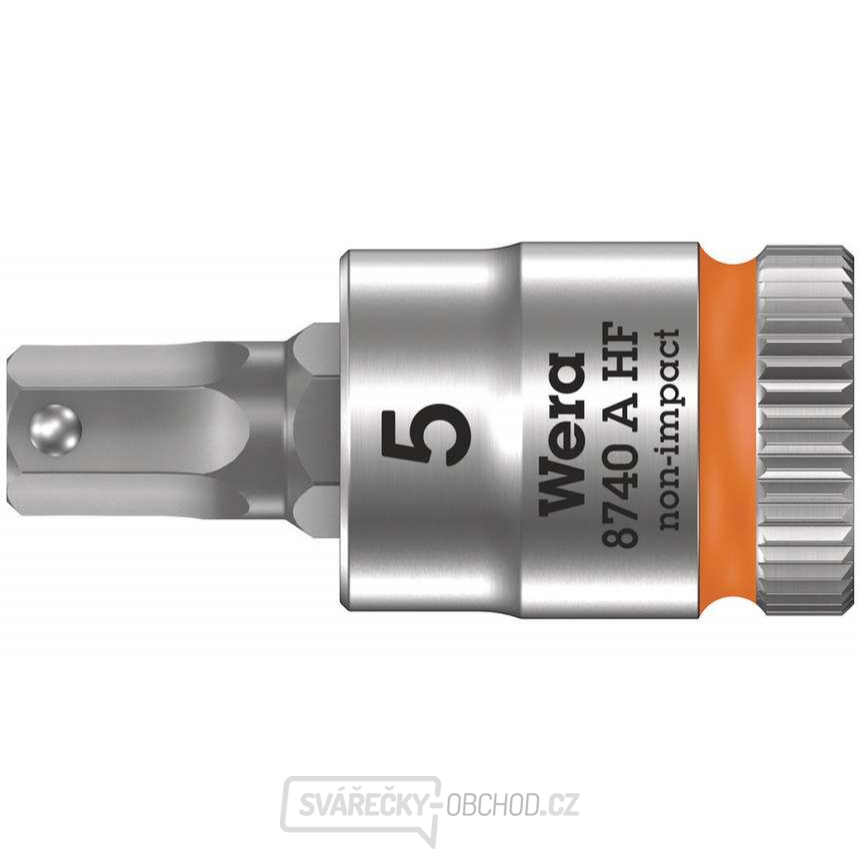 Wera 003335 Zástrčná bitová hlavice Zyklop 1/4" 6hran 5 mm typ 8740 A HF s přidržovací funkcí