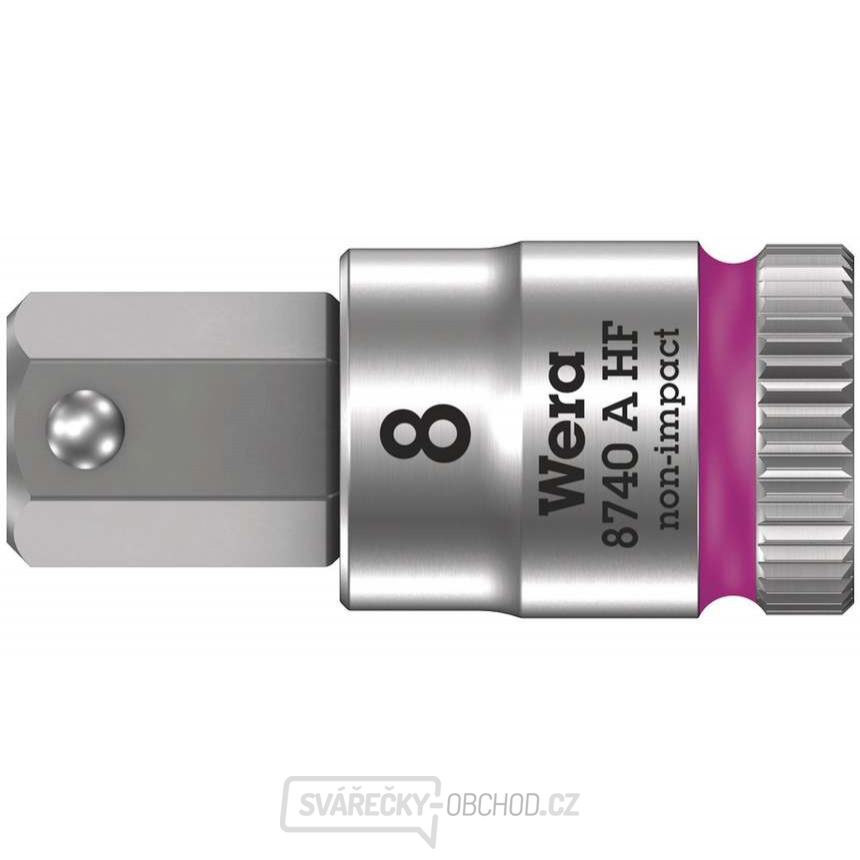 Wera 003339 Zástrčná bitová hlavice Zyklop 1/4" 6hran 8 mm typ 8740 A HF s přidržovací funkcí