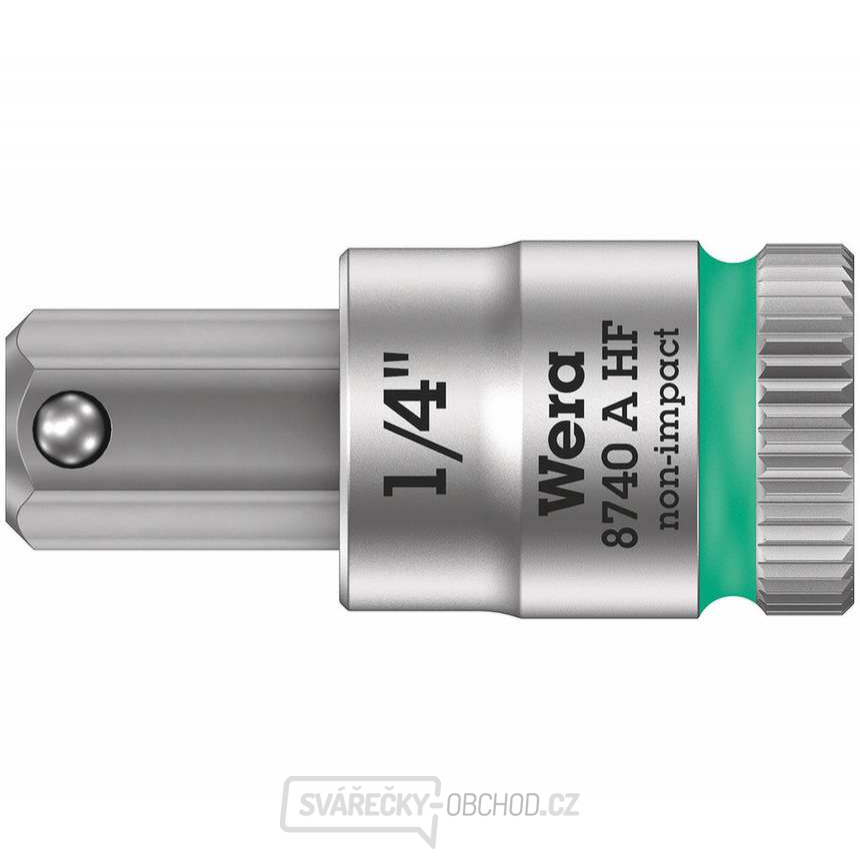 Wera 003388 Zástrčná bitová hlavice Zyklop 1/4" 6hran 1/4" typ 8740 A HF s přidržovací funkcí - palcová