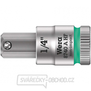 Wera 003388 Zástrčná bitová hlavice Zyklop 1/4" 6hran 1/4" typ 8740 A HF s přidržovací funkcí - palcová gallery main image