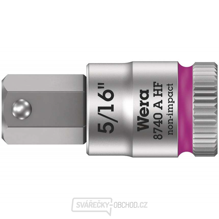 Wera 003389 Zástrčná bitová hlavice Zyklop 1/4" 6hran 5/16" typ 8740 A HF s přidržovací funkcí - palcová