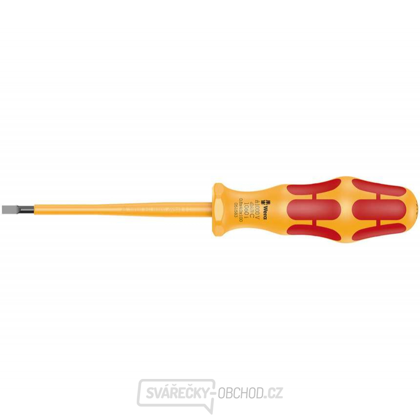 Wera 051583 Plochý šroubovák 0,8 x 4,0 x 100 mm s izolací VDE 1060 i