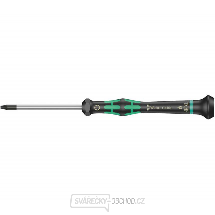 Wera 118185 Šroubovák TORX TX 9 HFx60 mm k použití v elektronice Kraftform Micro typ 2067, s přidržovací funkcí