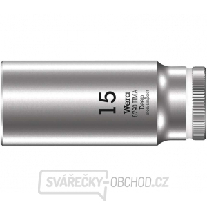 Wera 004512 Nástrčná hlavice Zyklop 1/4" 6hran 15 mm typ 8790 HMA - hluboká gallery main image