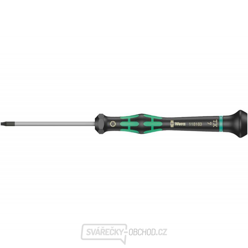 Wera 118183 Šroubovák TORX TX 7 HFx60 mm k použití v elektronice Kraftform Micro typ 2067, s přidržovací funkcí Wera 118183 Šroubovák TORX TX 7 HFx60 mm k použití v elektronice Kraftform Micro typ 2067, s přidržovací funkcí gallery main image