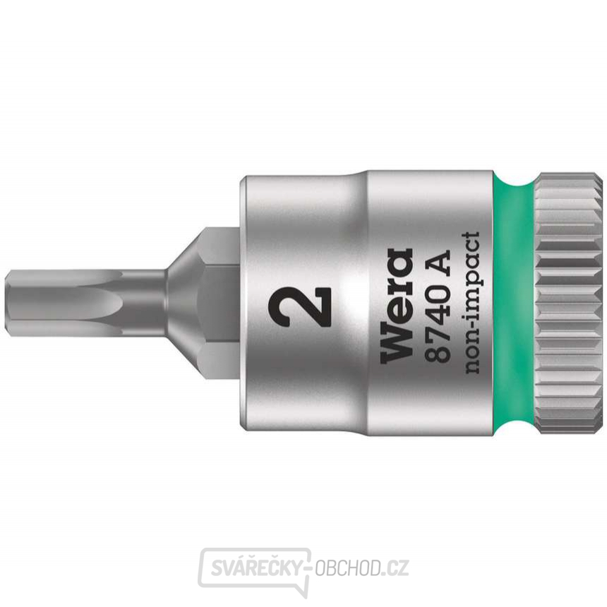 Wera 003330 Zástrčná bitová hlavice Zyklop 1/4" 6hran 2 mm typ 8740 A