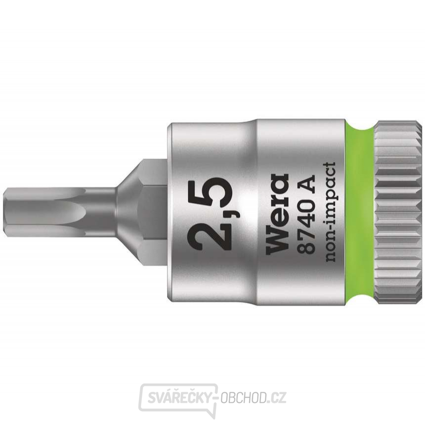 Wera 003331 Zástrčná bitová hlavice Zyklop 1/4" 6hran 2,5 mm typ 8740 A Wera 003331 Zástrčná bitová hlavice Zyklop 1/4" 6hran 2,5 mm typ 8740 A gallery main image