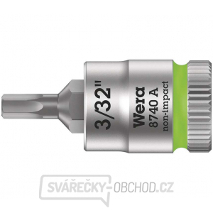 Wera 003381 Zástrčná bitová hlavice Zyklop 1/4" 6hran 3/32" typ 8740 A - palcová gallery main image