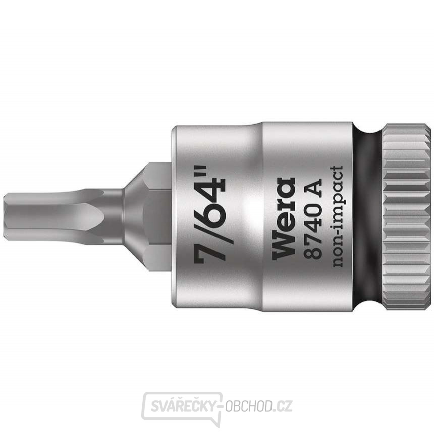 Wera 003382 Zástrčná bitová hlavice Zyklop 1/4" 6hran 7/64" typ 8740 A - palcová
