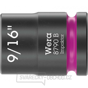 Wera 005519 Nástrčná hlavice 3/8" šestihran 9/16 Impaktor 8790 B Wera 005519 Nástrčná hlavice 3/8" šestihran 9/16 Impaktor 8790 B gallery main image
