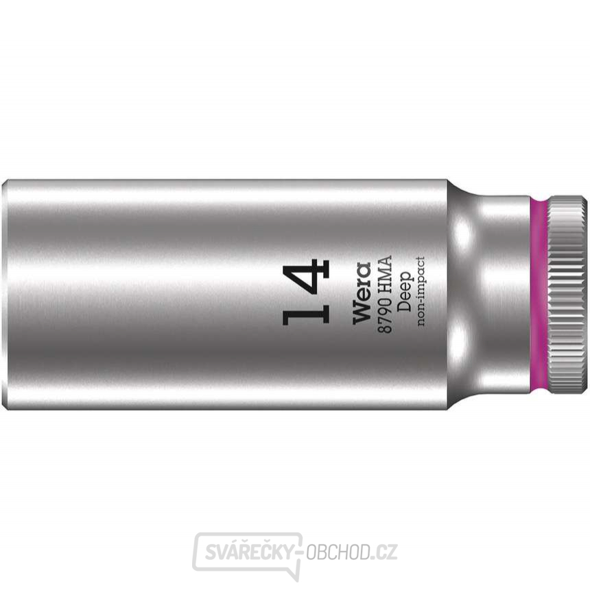 Wera 004511 Nástrčná hlavice Zyklop 1/4" 6hran 14 mm typ 8790 HMA - hluboká Wera 004511 Nástrčná hlavice Zyklop 1/4" 6hran 14 mm typ 8790 HMA - hluboká gallery main image