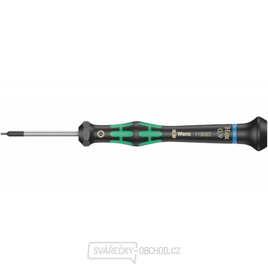 Wera 118062 Šroubovák šestihranný 0,9x40 mm k použití v elektronice Kraftform Micro typ 2054