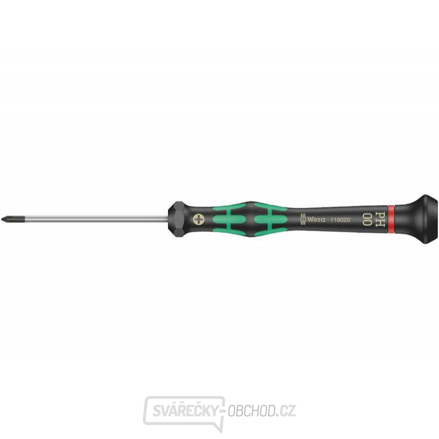 Wera 118020 Šroubovák křížový PH 00x60 mm k použití v elektronice Kraftform Micro typ 2050