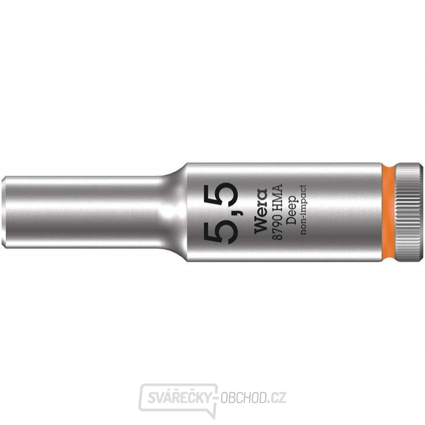 Wera 004502 Nástrčná hlavice Zyklop 1/4" 6hran 5,5 mm typ 8790 HMA - hluboká Wera 004502 Nástrčná hlavice Zyklop 1/4" 6hran 5,5 mm typ 8790 HMA - hluboká gallery main image