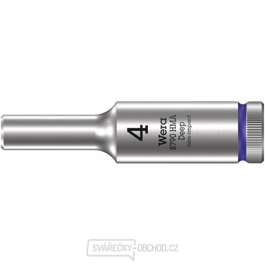 Wera 004500 Nástrčná hlavice Zyklop 1/4" 6hran 4 mm typ 8790 HMA - hluboká