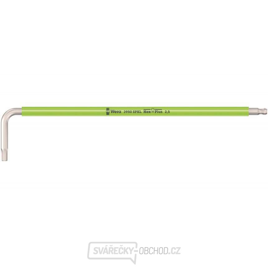 Wera 022662 Zástrčný klíč šestihranný (inbus) 2,5 mm 3950 SPKL Multicolour, nerezová ocel