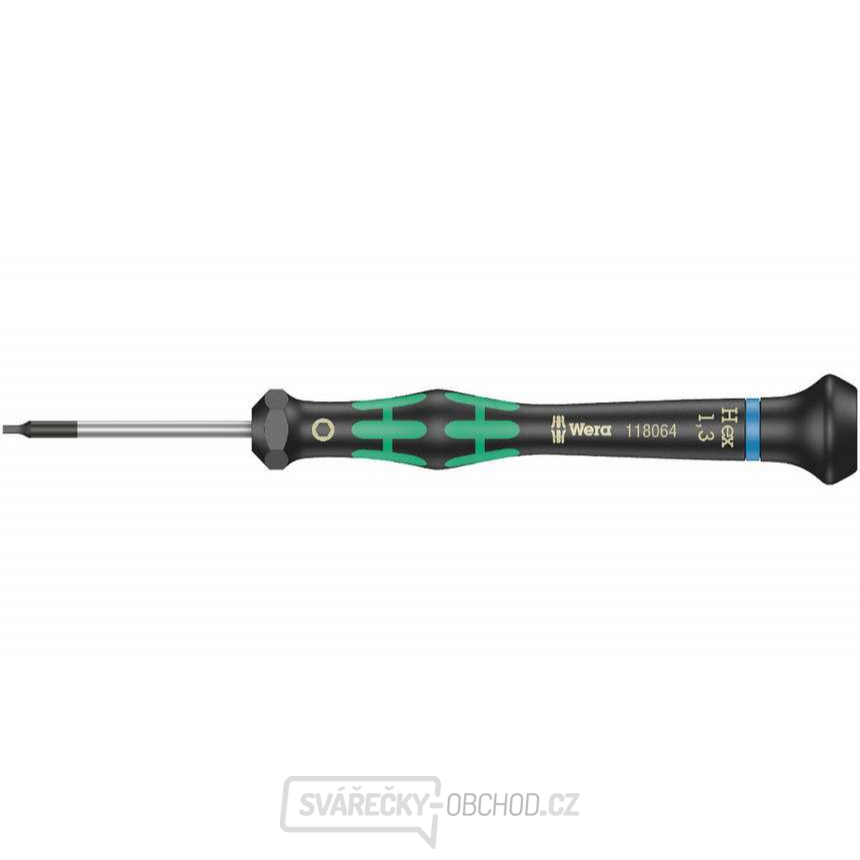 Wera 118064 Šroubovák šestihranný 1,3x40 mm k použití v elektronice Kraftform Micro typ 2054