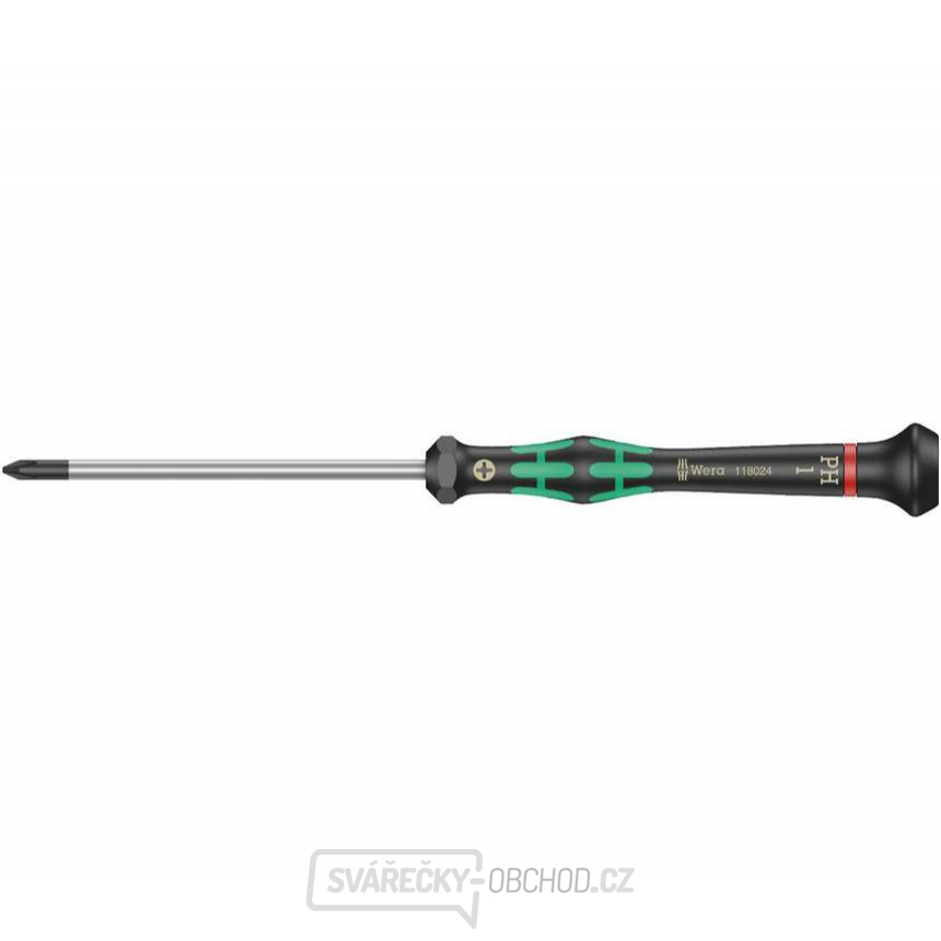 Wera 118023 Šroubovák křížový PH 1x60 mm k použití v elektronice Kraftform Micro typ 2050
