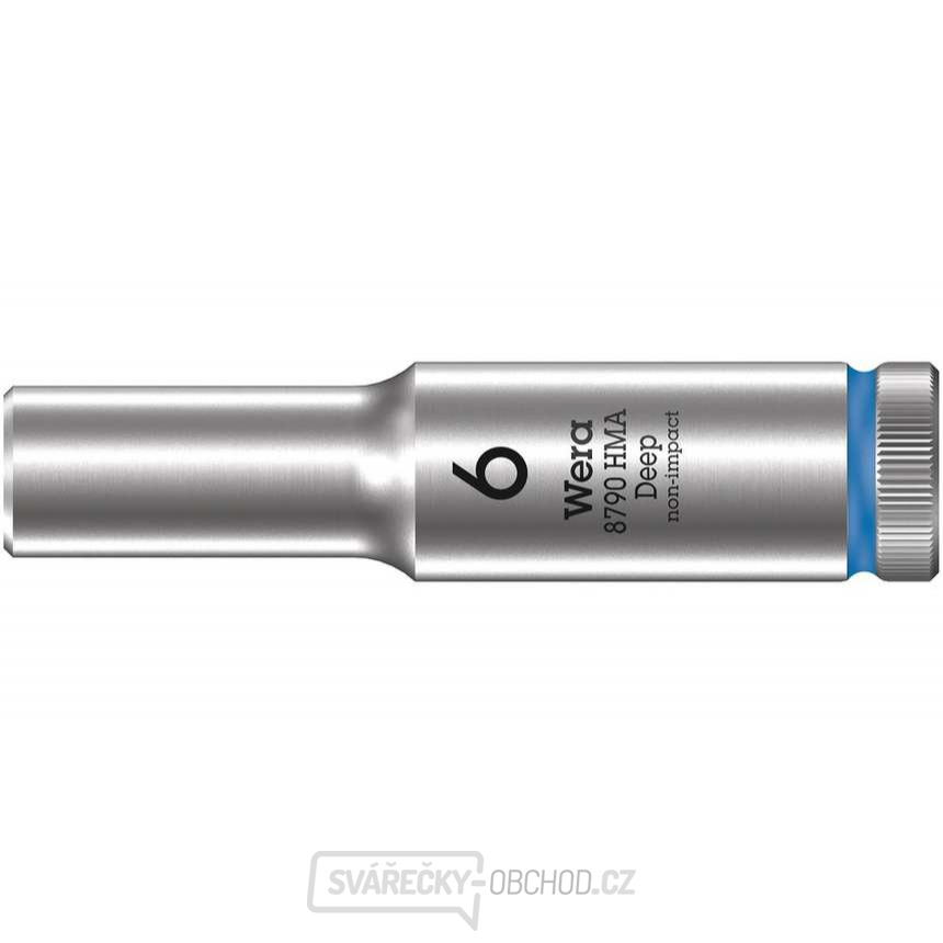 Wera 004503 Nástrčná hlavice Zyklop 1/4" 6hran 6 mm typ 8790 HMA - hluboká Wera 004503 Nástrčná hlavice Zyklop 1/4" 6hran 6 mm typ 8790 HMA - hluboká gallery main image
