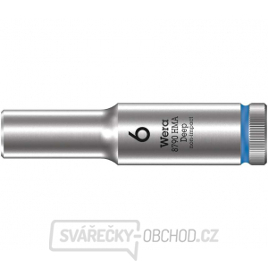 Wera 004503 Nástrčná hlavice Zyklop 1/4" 6hran 6 mm typ 8790 HMA - hluboká