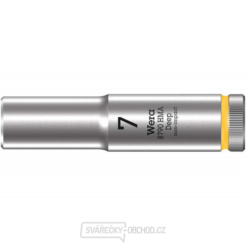 Wera 004504 Nástrčná hlavice Zyklop 1/4" 6hran 7 mm typ 8790 HMA - hluboká Wera 004504 Nástrčná hlavice Zyklop 1/4" 6hran 7 mm typ 8790 HMA - hluboká gallery main image