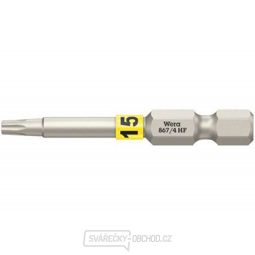 Wera 060507 Šroubovací bit 1/4" TX 15 867/4 Torx® HF s přidržovací funkcí