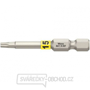 Wera 060507 Šroubovací bit 1/4" TX 15 867/4 Torx® HF s přidržovací funkcí gallery main image