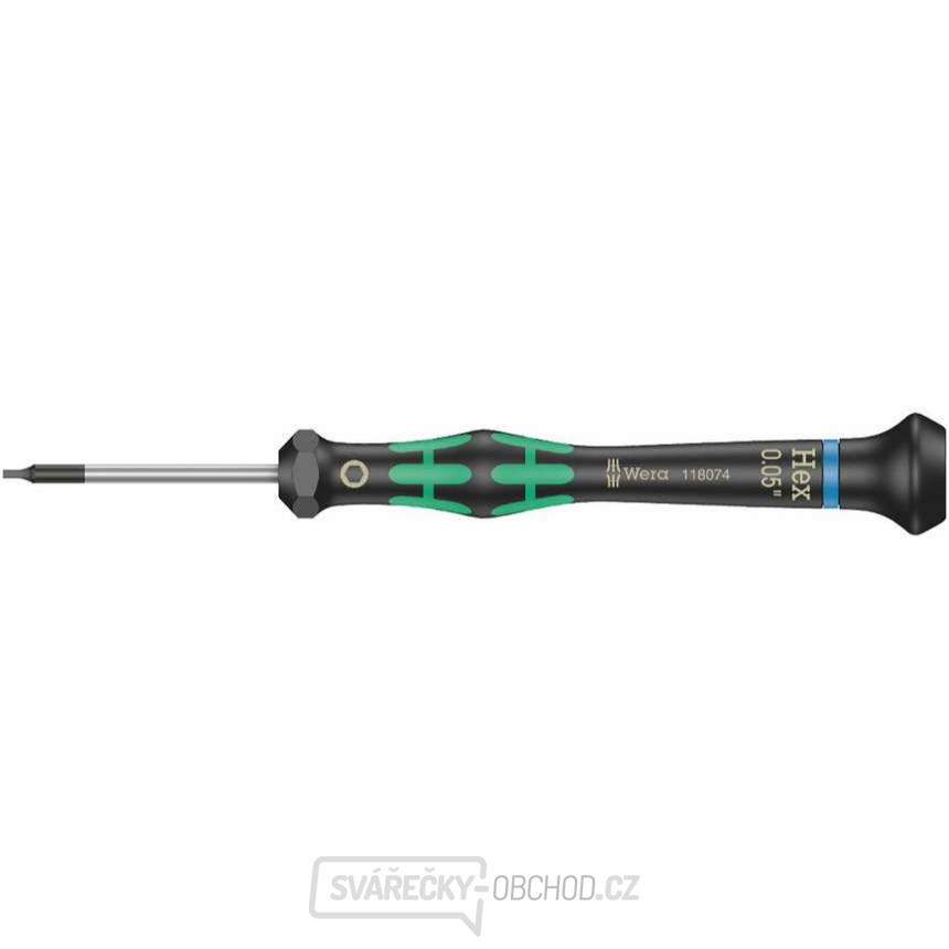 Wera 118074 Šroubovák šestihranný 0,05"x40 mm k použití v elektronice Kraftform Micro typ 2054, palcový