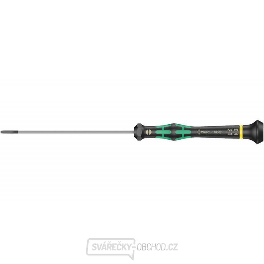 Wera 118007 Šroubovák plochý 0,4x2x100 mm k použití v elektronice Kraftform Micro typ 2035 Wera 118007 Šroubovák plochý 0,4x2x100 mm k použití v elektronice Kraftform Micro typ 2035 gallery main image