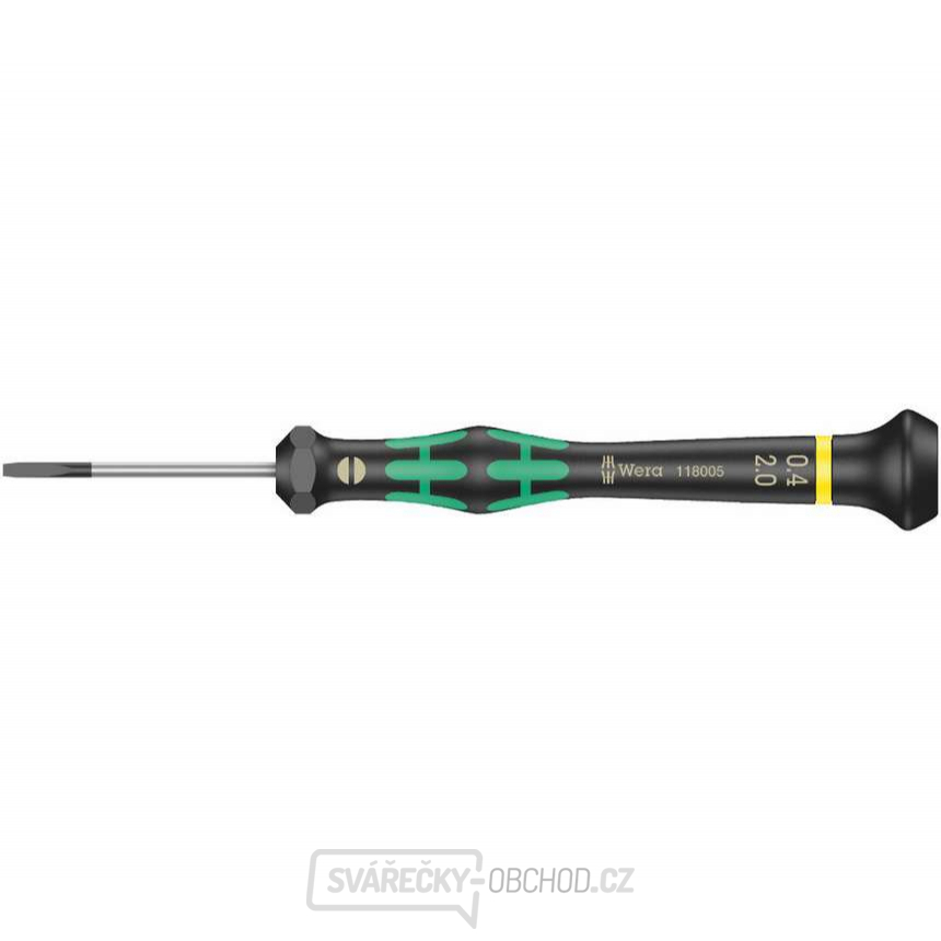 Wera 118005 Šroubovák plochý 0,4x2x40 mm k použití v elektronice Kraftform Micro typ 2035