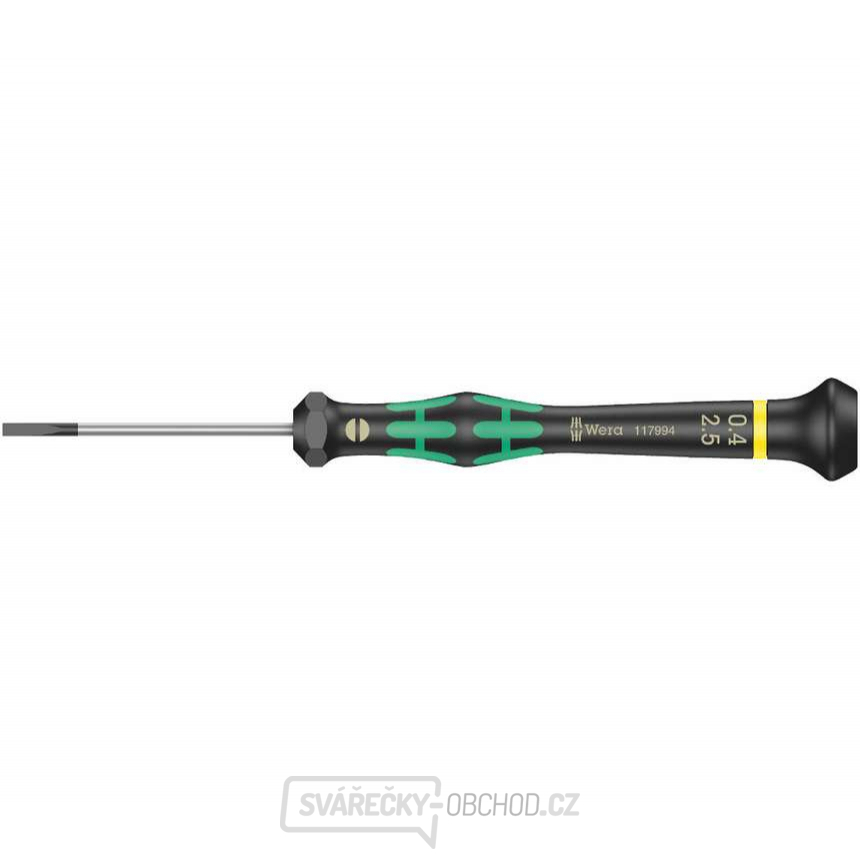 Wera 117994 Šroubovák plochý 0,4x2,5x50 mm k použití v elektronice Kraftform Micro typ 2035