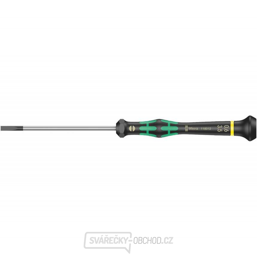 Wera 118012 Šroubovák plochý 0,6x3,5x80 mm k použití v elektronice Kraftform Micro typ 2035